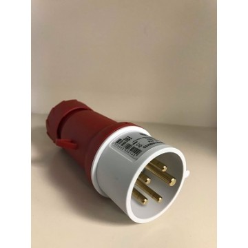 Щепсел подвижен 16A 3Р-Е  200-250V AC 50/60Hz 9h IP44